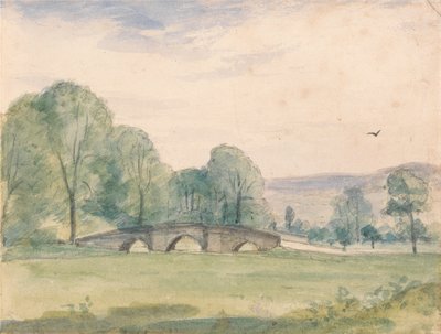 Landscape with Bridge by Unbekannt Unbekannt